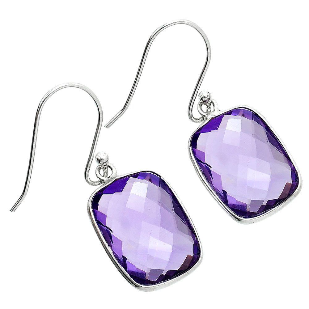 Premium Quality Natural Amethyst Cab Earrings E-1001 11-EE10066