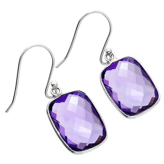 Premium Quality Natural Amethyst Cab Earrings E-1001 11-EE10066