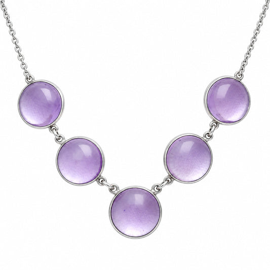 Premium Quality Amethyst Cab - Brazil Necklace N-1013 11-EN10001