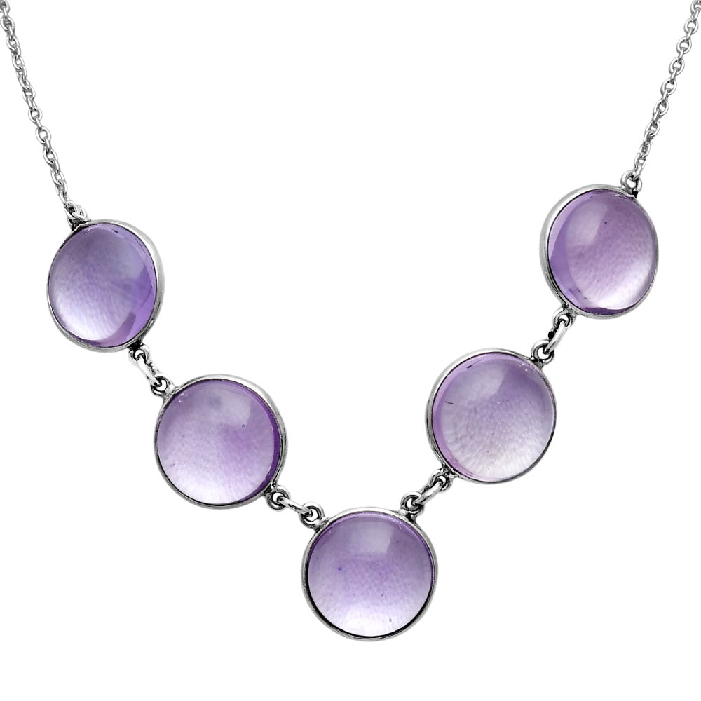 Premium Quality Amethyst Cab - Brazil Necklace N-1013 11-EN10001