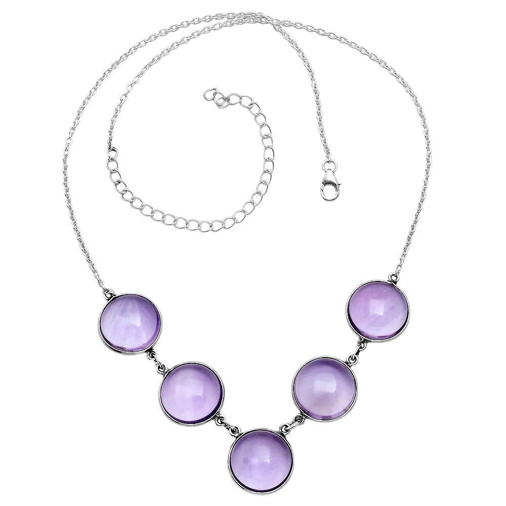 Premium Quality Amethyst Cab - Brazil Necklace N-1013 11-EN10001
