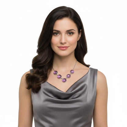 Premium Quality Amethyst Cab - Brazil Necklace N-1013 11-EN10001