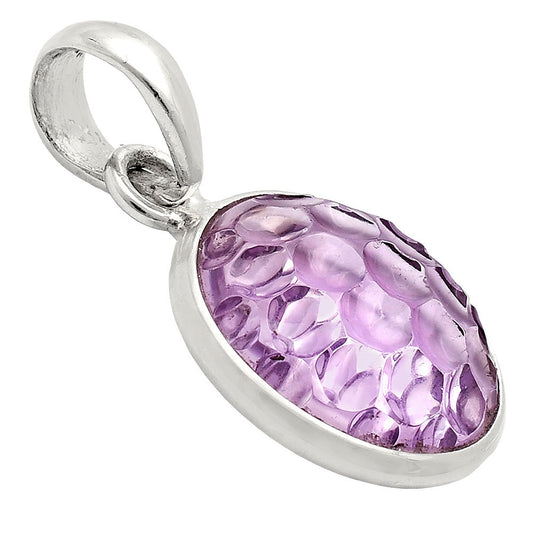 Fancy Cut Premium Natural Amethyst Pendant P-1001 11-EP10001