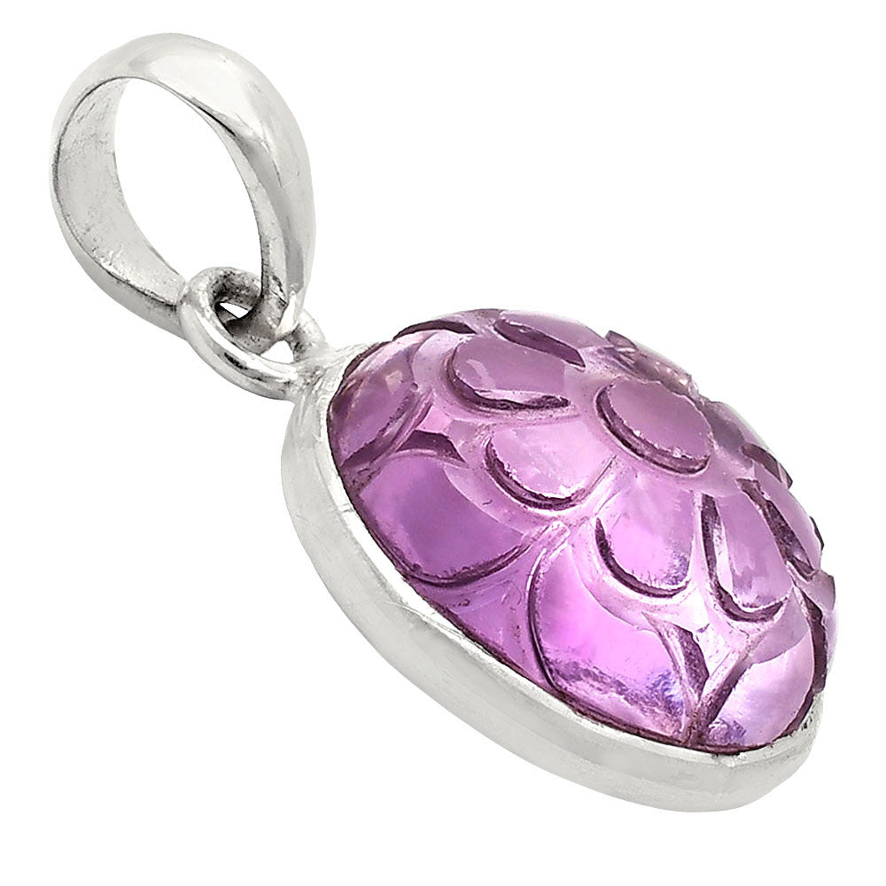 Fancy Cut Premium Natural Amethyst Pendant P-1001 11-EP10004