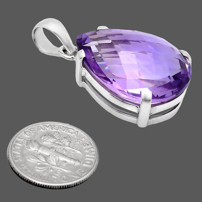 Premium Quality Amethyst Checker - Brazil Pendant P-1013 11-EP10019
