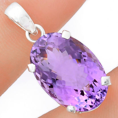 Premium Quality Amethyst Checker - Brazil Pendant P-1013 11-EP10026
