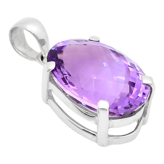 Premium Quality Amethyst Checker - Brazil Pendant P-1013 11-EP10026