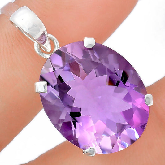 Premium Quality Amethyst - Brazil Pendant P-1013 11-EP10027