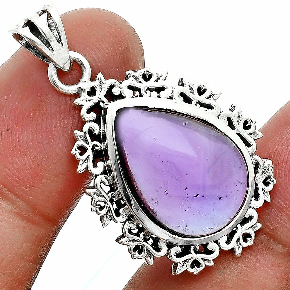 Premium Quality Amethyst Cab - Brazil Pendant P-1028 11-EP10029