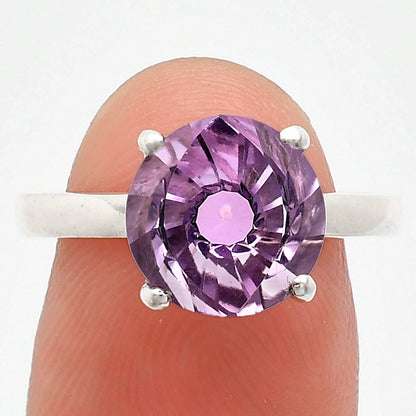 Fancy Cut Premium African Amethyst Ring size-8 R-1019 11-ER10014