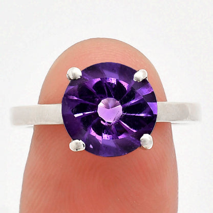 Fancy Cut Premium African Amethyst Ring size-9 R-1019 11-ER10020