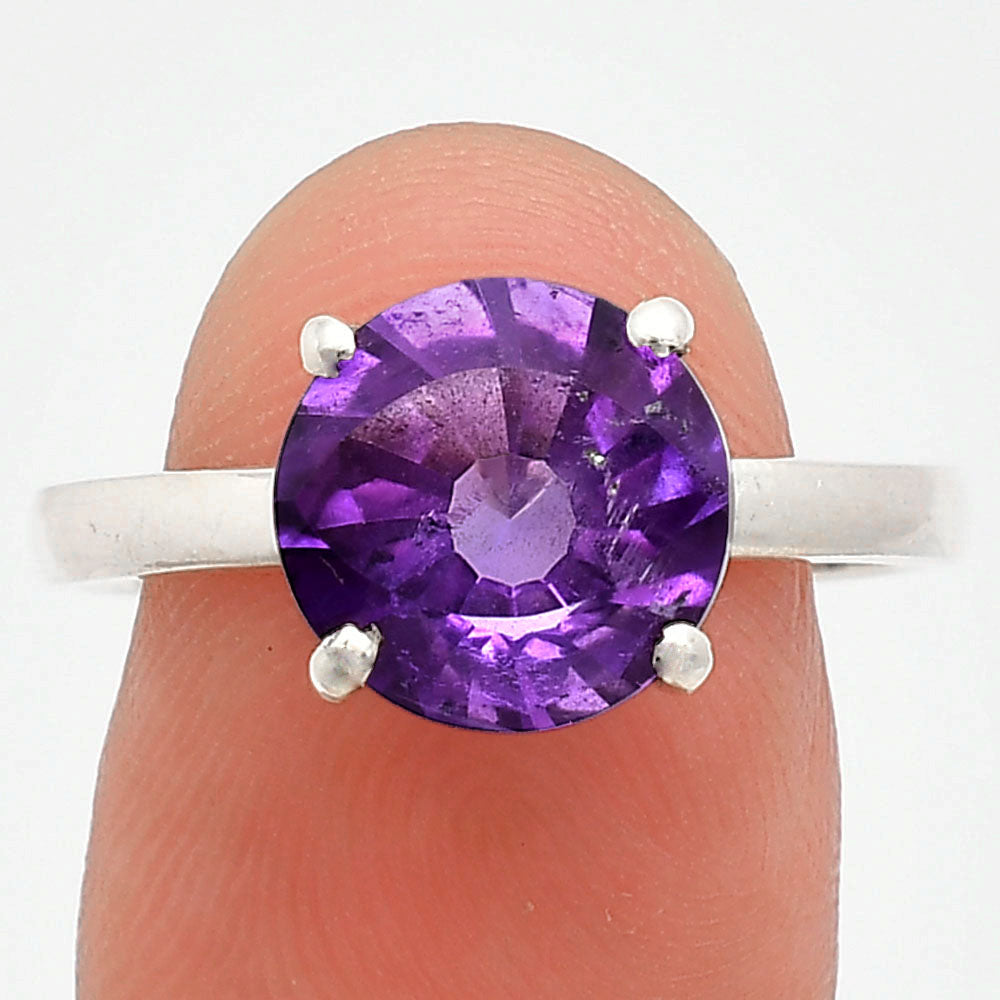 Fancy Cut Premium African Amethyst Ring size-9.5 R-1019 11-ER10022