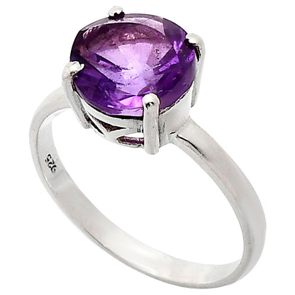 Fancy Cut Premium African Amethyst Ring size-9.5 R-1019 11-ER10022