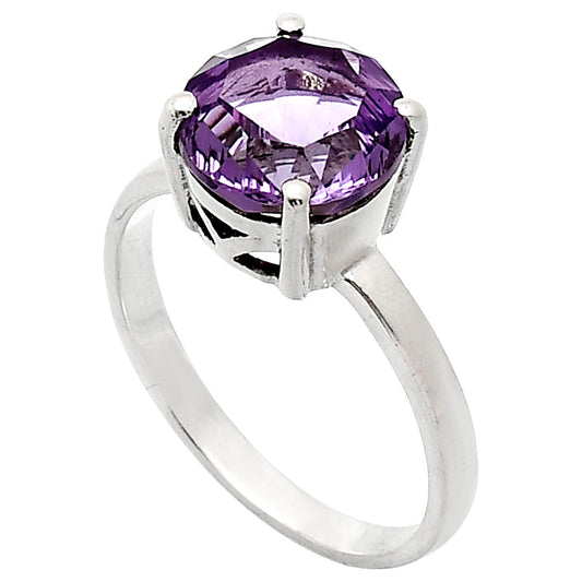 Fancy Cut Premium African Amethyst Ring size-9 R-1019 11-ER10023