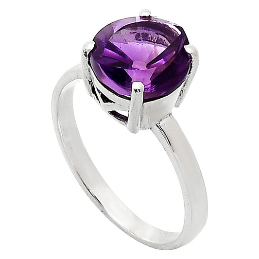 Fancy Cut Premium African Amethyst Ring size-9 R-1019 11-ER10025