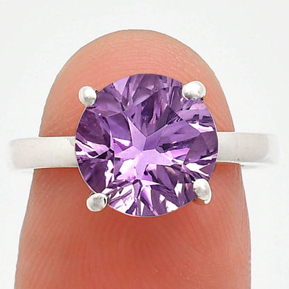 Fancy Cut Premium African Amethyst Ring size-7.5 R-1019 11-ER10026