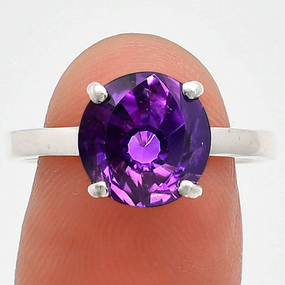 Fancy Cut Premium African Amethyst Ring size-9 R-1019 11-ER10030