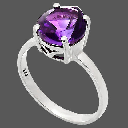 Fancy Cut Premium African Amethyst Ring size-9 R-1019 11-ER10030