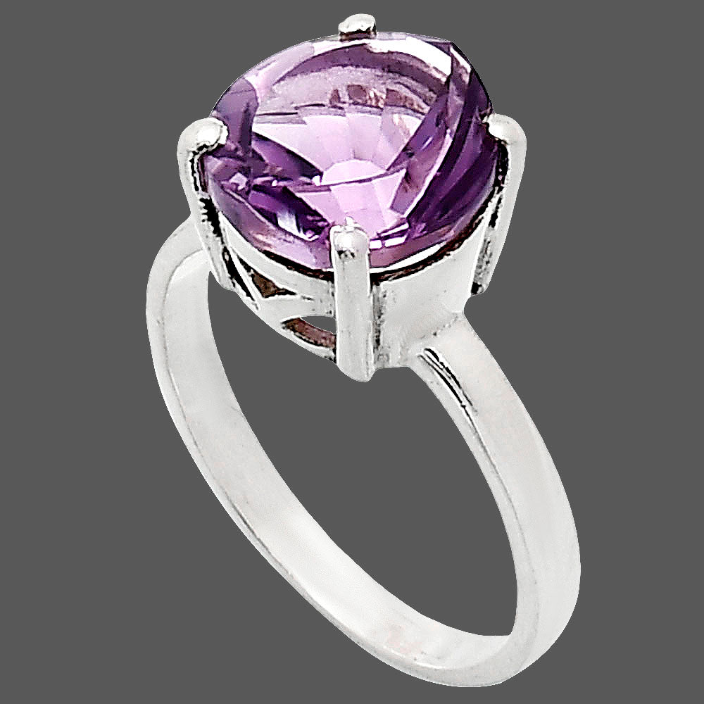 Fancy Cut Premium African Amethyst Ring size-7 R-1019 11-ER10035