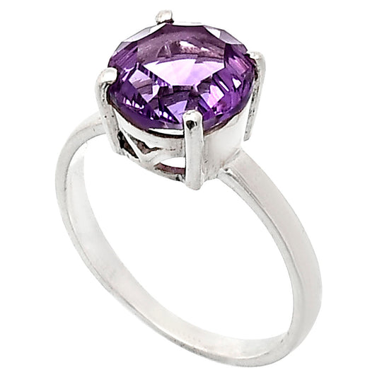 Fancy Cut Premium African Amethyst Ring size-9 R-1019 11-ER10037