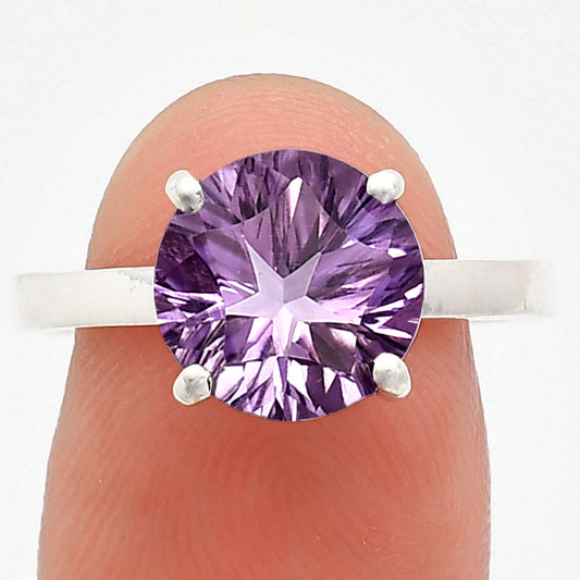 Fancy Cut Premium African Amethyst Ring size-9 R-1019 11-ER10038