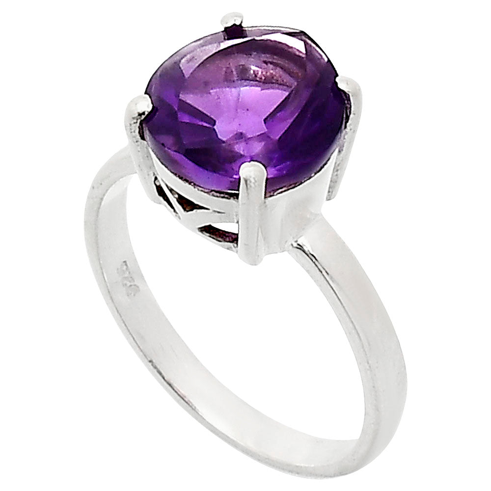 Fancy Cut Premium African Amethyst Ring size-7.5 R-1019 11-ER10040