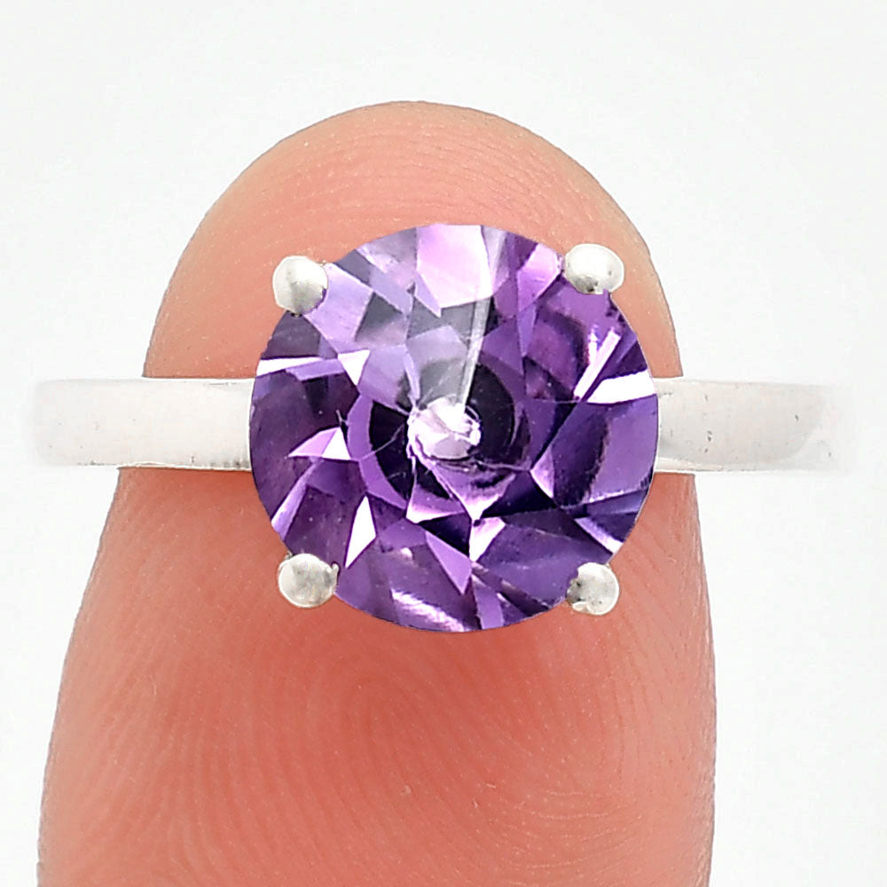 Fancy Cut Premium African Amethyst Ring size-9.5 R-1019 11-ER10044