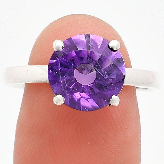 Fancy Cut Premium African Amethyst Ring size-9.5 R-1019 11-ER10052