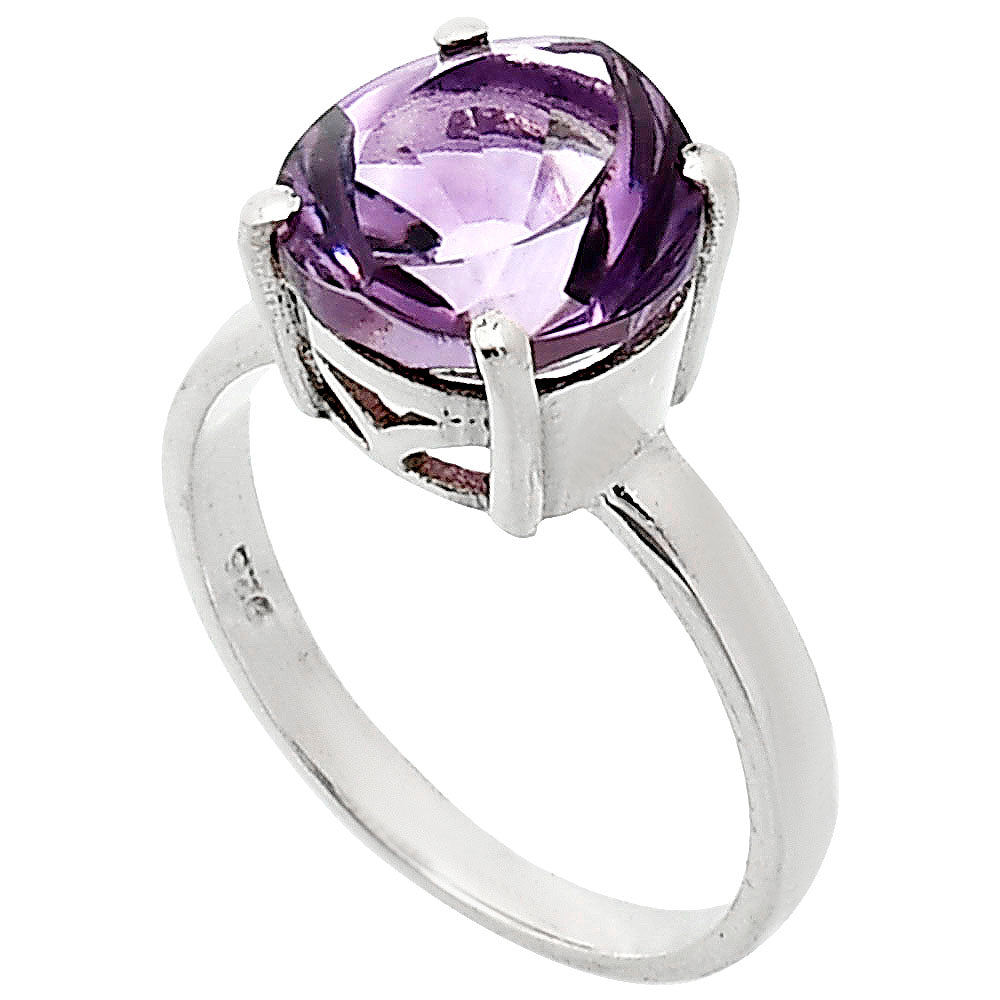 Fancy Cut Premium African Amethyst Ring size-7 R-1019 11-ER10053