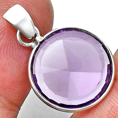 Premium Quality Amethyst - Brazil Pendant Earrings Set T-1015 11-ET10001