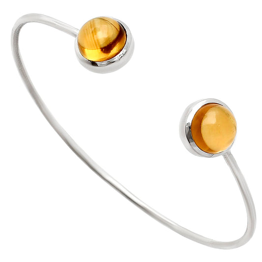 Premium Quality Citrine Cab Cuff Bangle Bracelet B-1004 12-EB10031