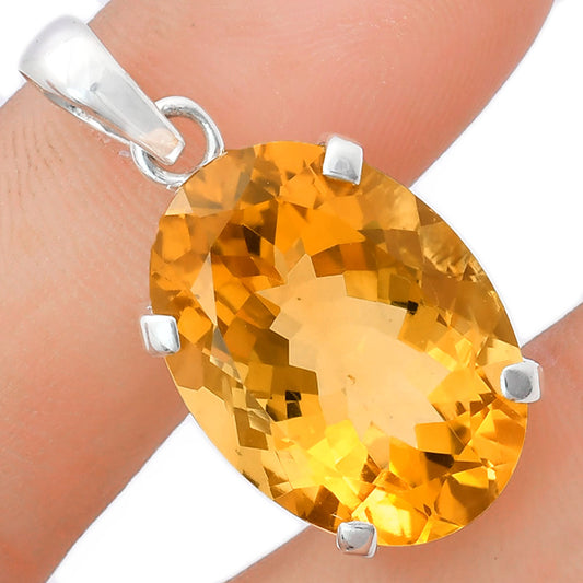 Premium Quality Natural Citrine Pendant P-1013 12-EP10030