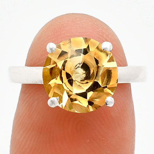 Fancy Cut Premium Natural Citrine Ring size-7 R-1019 12-ER10076