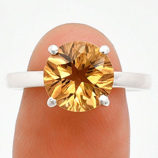 Fancy Cut Premium Natural Citrine Ring size-7 R-1019 12-ER10078
