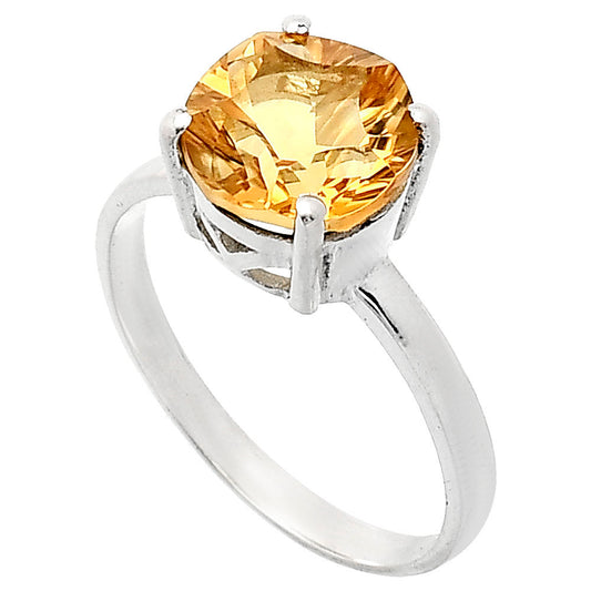 Fancy Cut Premium Natural Citrine Ring size-7 R-1019 12-ER10078