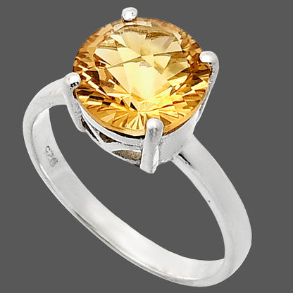 Fancy Cut Premium Natural Citrine Ring size-8 R-1019 12-ER10081
