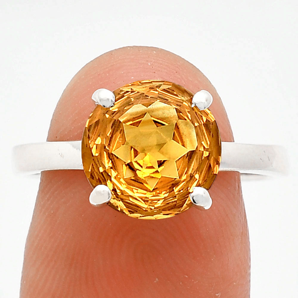 Fancy Cut Premium Natural Citrine Ring size-9.5 R-1019 12-ER10088