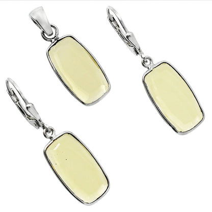 Premium Quality Citrine Pendant Earrings Set T-1015 12-ET10004