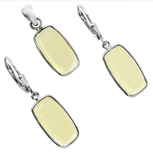 Premium Quality Citrine Pendant Earrings Set T-1015 12-ET10004