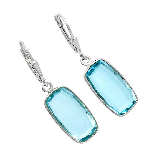 Fancy Cut Premium Sky Blue Topaz Earrings E-1254 13-EE10116