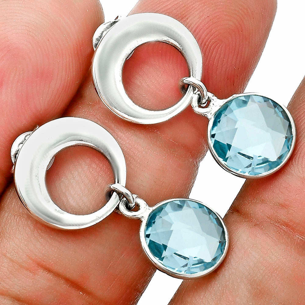 Premium Quality Sky Blue Topaz Earrings E-1259 13-EE10128