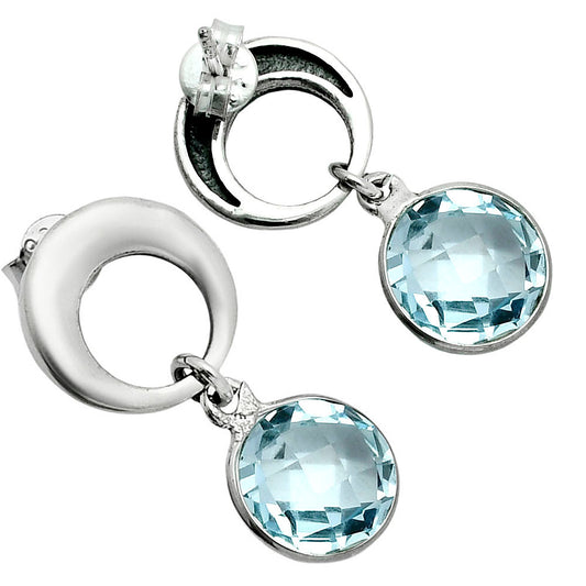 Premium Quality Sky Blue Topaz Earrings E-1259 13-EE10129
