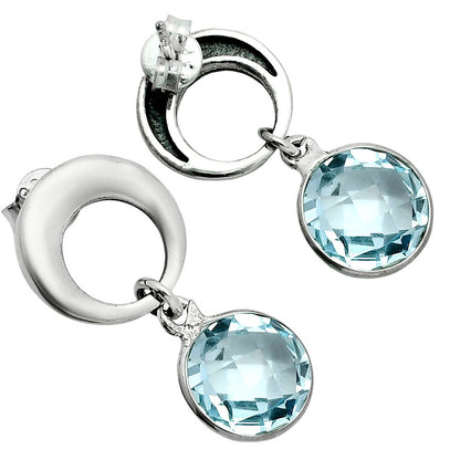 Premium Quality Sky Blue Topaz Earrings E-1259 13-EE10133