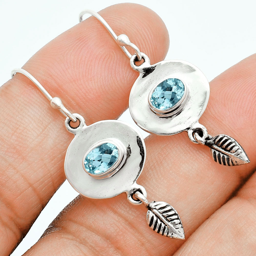 Premium Quality Sky Blue Topaz Earrings E-1230 13-EE10142