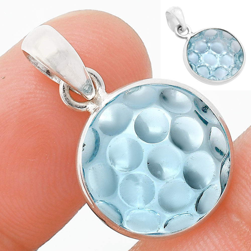 Fancy Cut Premium Sky Blue Topaz Pendant P-1001 13-EP10043