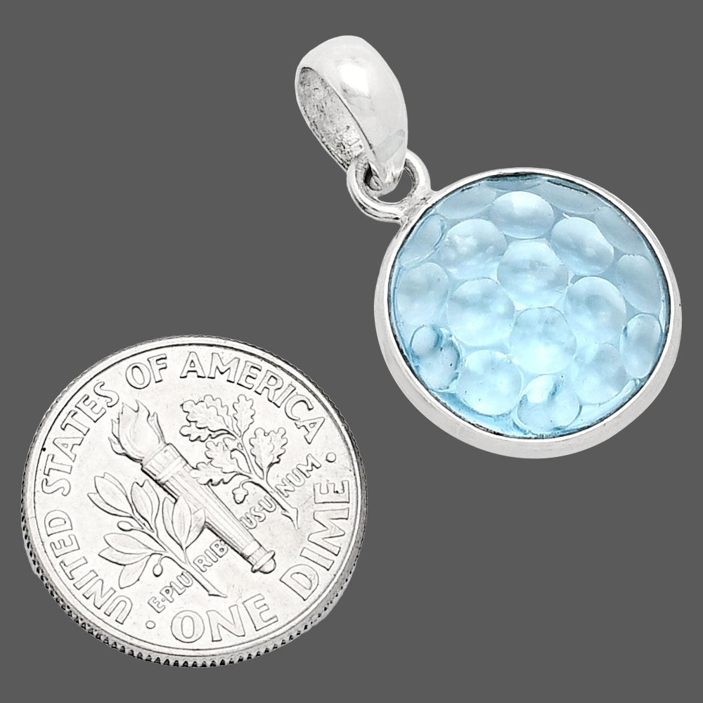 Fancy Cut Premium Sky Blue Topaz Pendant P-1001 13-EP10043