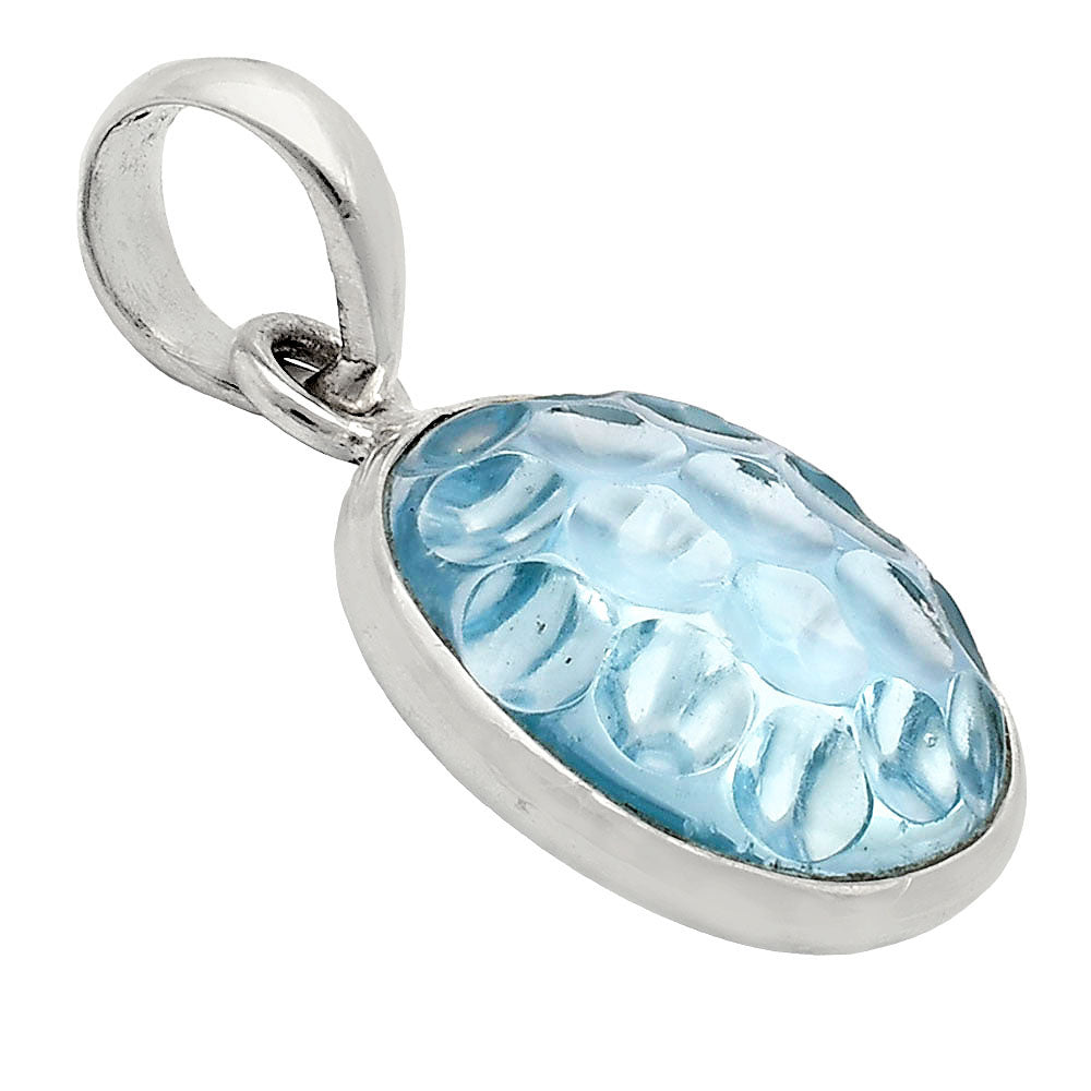 Fancy Cut Premium Sky Blue Topaz Pendant P-1001 13-EP10047