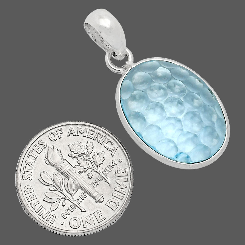 Fancy Cut Premium Sky Blue Topaz Pendant P-1001 13-EP10055