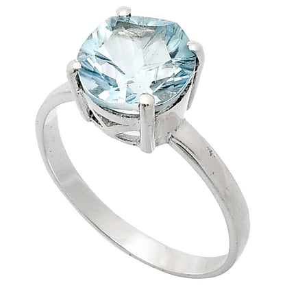 Fancy Cut Premium Sky Blue Topaz Ring size-10 R-1019 13-ER10125