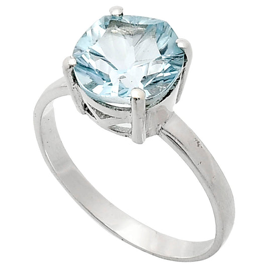 Fancy Cut Premium Sky Blue Topaz Ring size-10 R-1019 13-ER10125